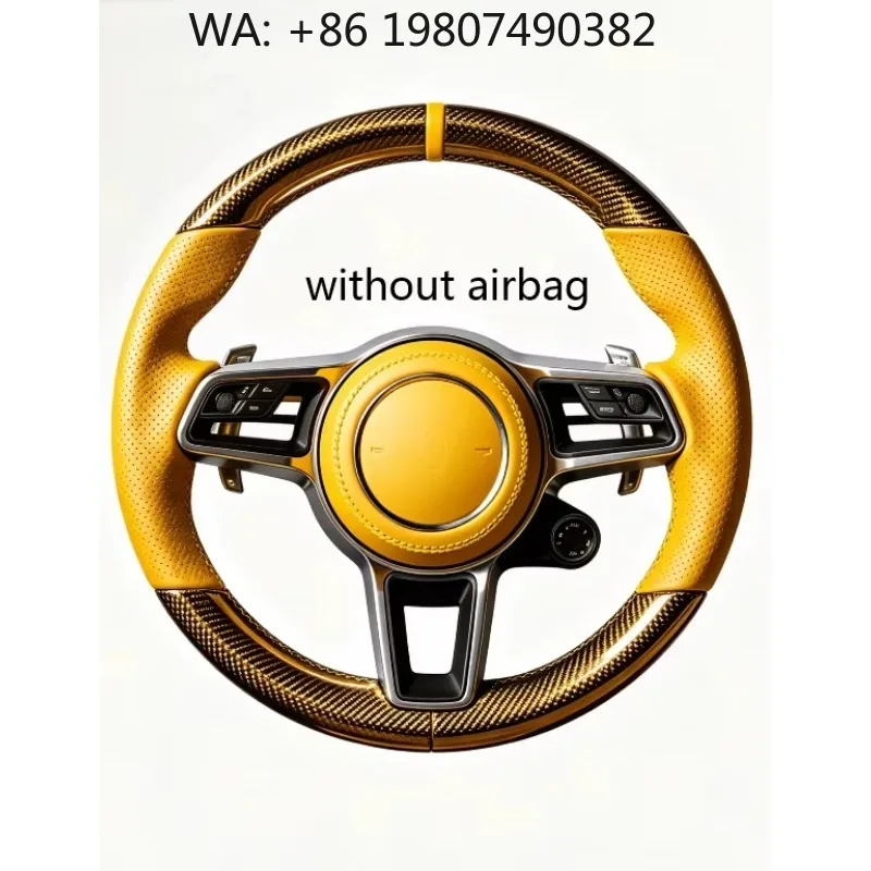 Custom Forged Carbon Fiber Leather Sport Steering Wheel Hot Modified Universal Interior Refit Upgrade Parts