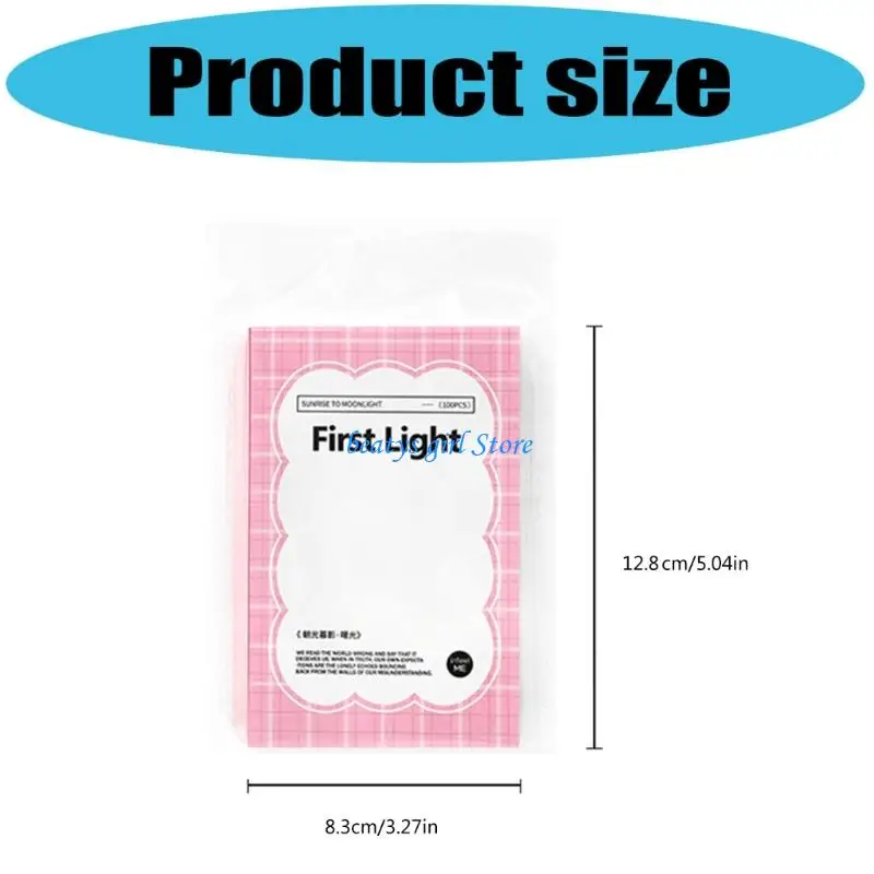 C7AB 100 hojas papel decorativo, libretas portátiles, hojas notas para tomar notas