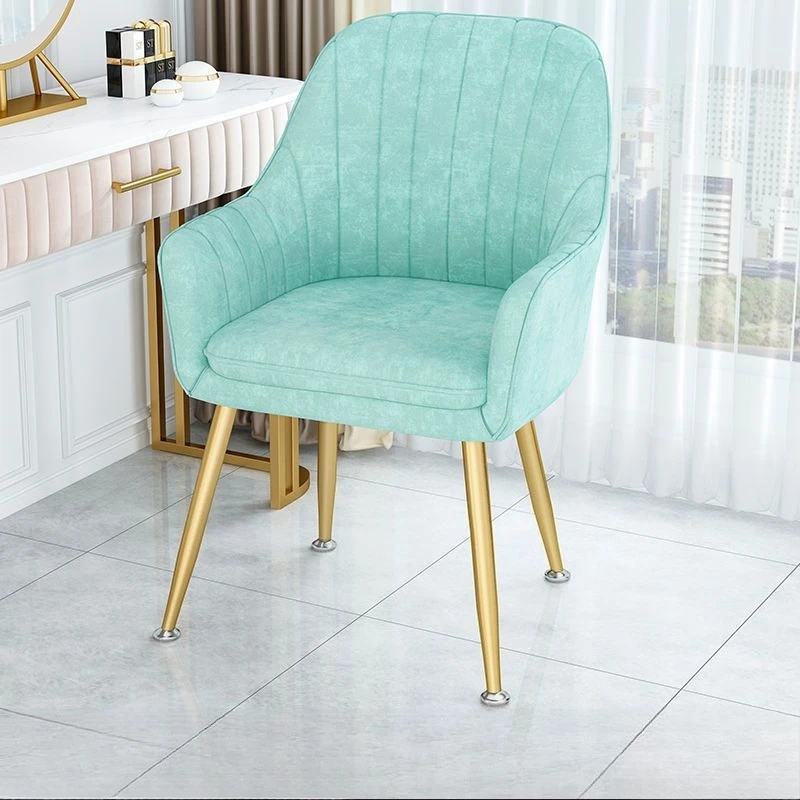 pp-Internet-famous chair, makeup chair, comfortable backrest,nail art ,light luxury,girlish heart,bedroom room,dressing stool