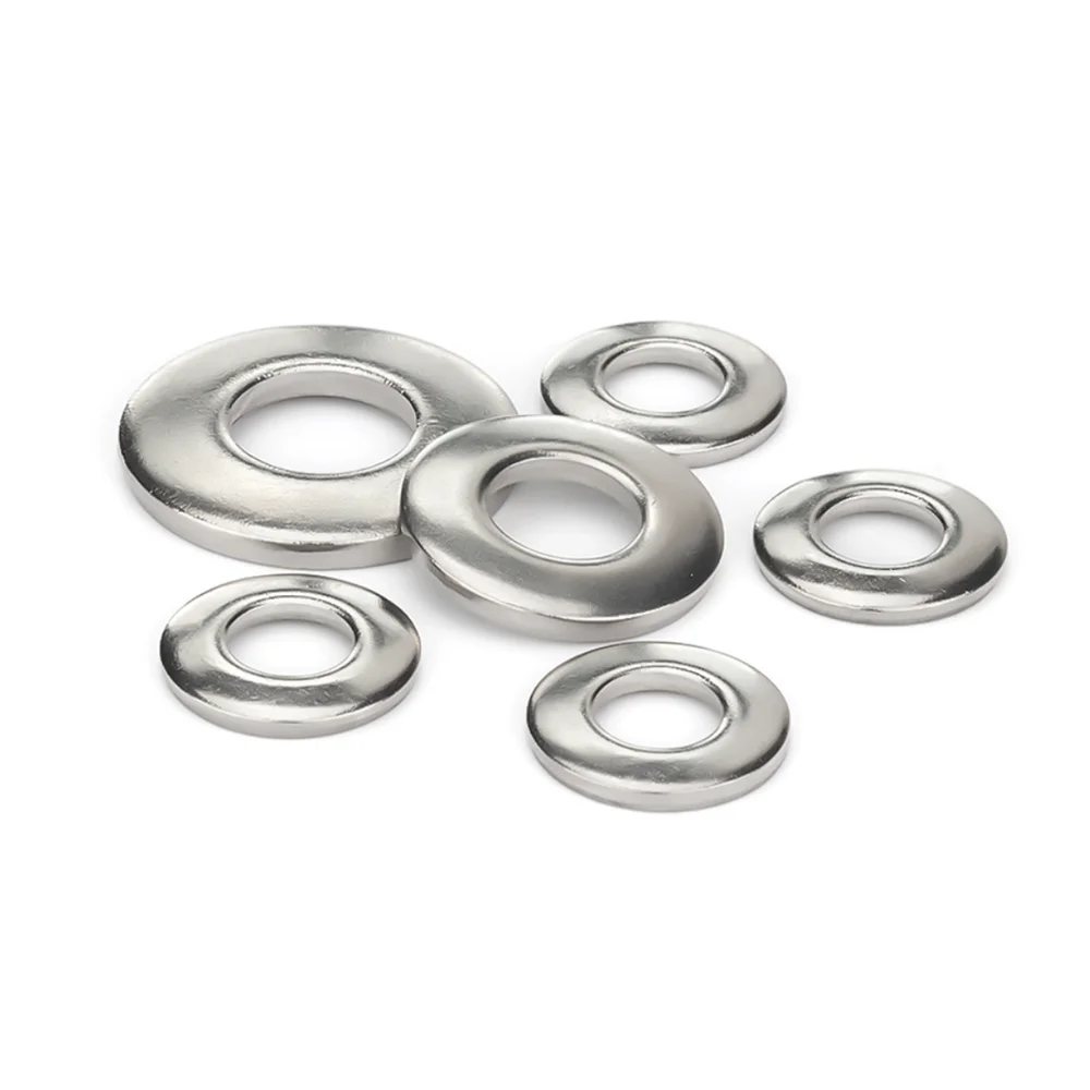 304 Stainless Steel Conical Spring Washers DIN6796 M3 M4 M5 M6 M8 M10 Metric Gaskets for Mechanical Assembly