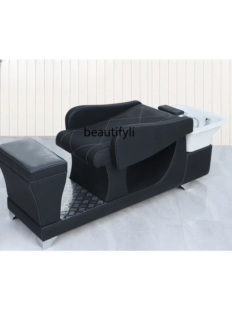 New Factory Direct Sales High-End Hair Salon Lying Half Beauty Massage Flushing Bed Hair Salon Shampoo Chair for Hair Salon