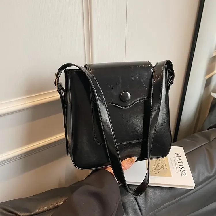 Женская большая сумка из натуральной кожи 2025 года, большая вместительная сумка через плечо для офиса, путешествий, рабочей сумки ‌