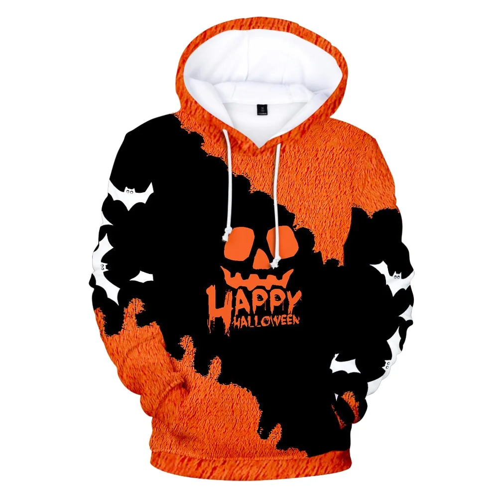 

Halloween Theme 3D Print Polyester Men's Sweatshirt Fashion Creative Design Pumpkin Graphic Pullover Autumn Casual Loose Hoodies
