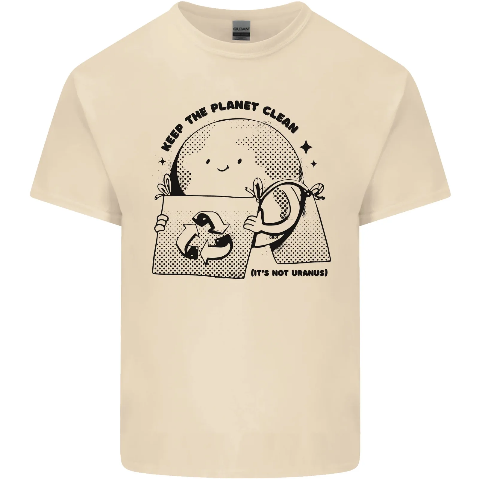 Funny Climate Change Keep The Planet Clean Men's Cotton T-Shirt