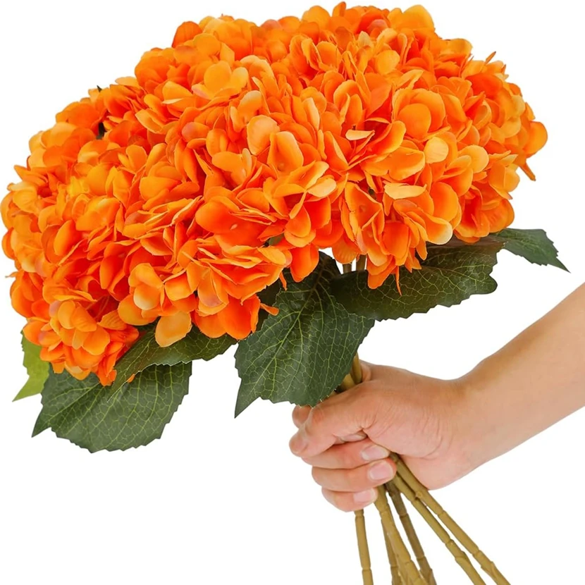 2/5 stücke Künstliche Blumen Seide Hortensien Braut Bouquet Hochzeit Hause Festival Dekoration Ornament Vase Pflanzen Arrangement Diy Box