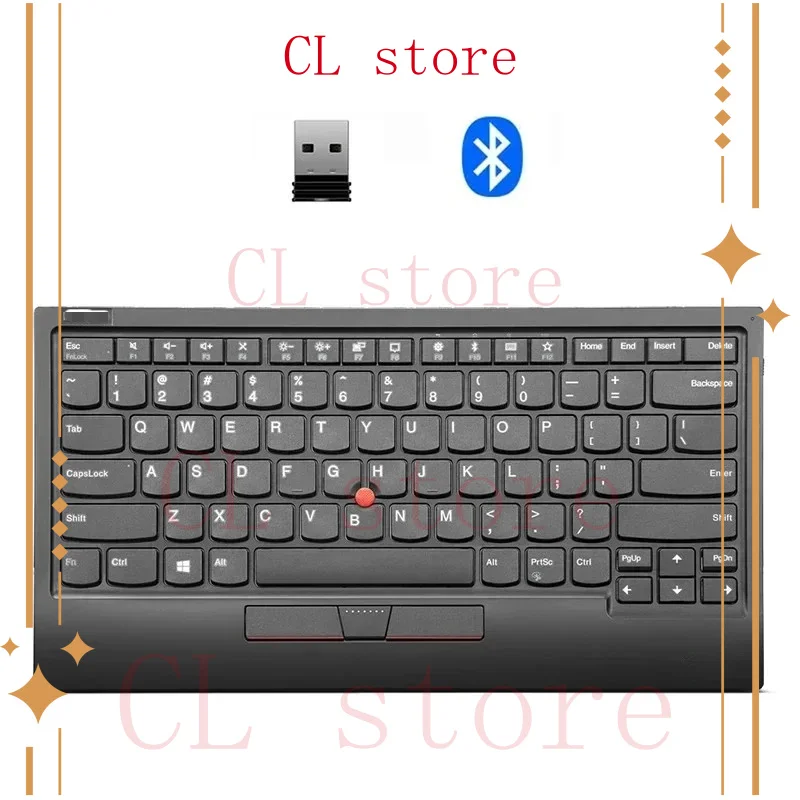 

Для ThinkPad маленькая красная точка беспроводная Bluetooth двухрежимная клавиатура мобильный телефон планшет клавиатура 4Y40X49493 USB-клавиатура 0B47190