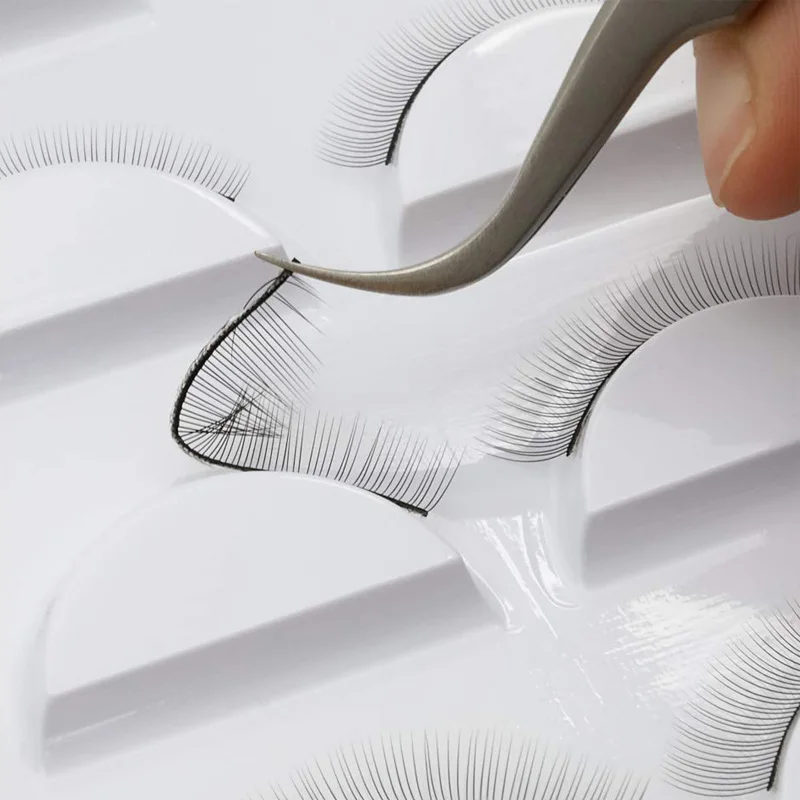 25 Pairs Practice Lashes for Lash Extensions Training Eyelash Extension Practice Lash Strips to Make Own Lashes Thin Band 8mm