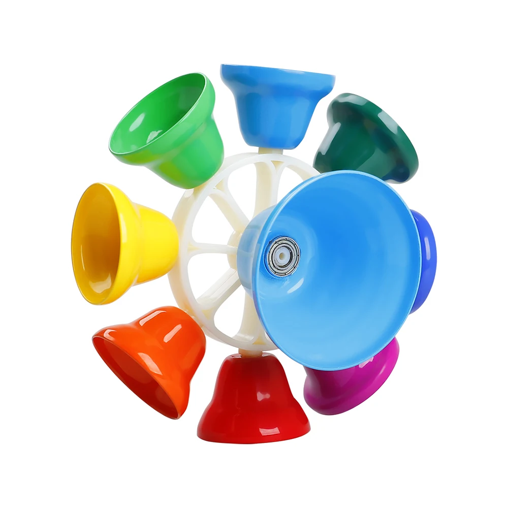 Orff Musical Instrument Set Handbell Colorful 8-Note Hand Bell Child Music Toy Baby Early Education Beautiful Christmas Gifts