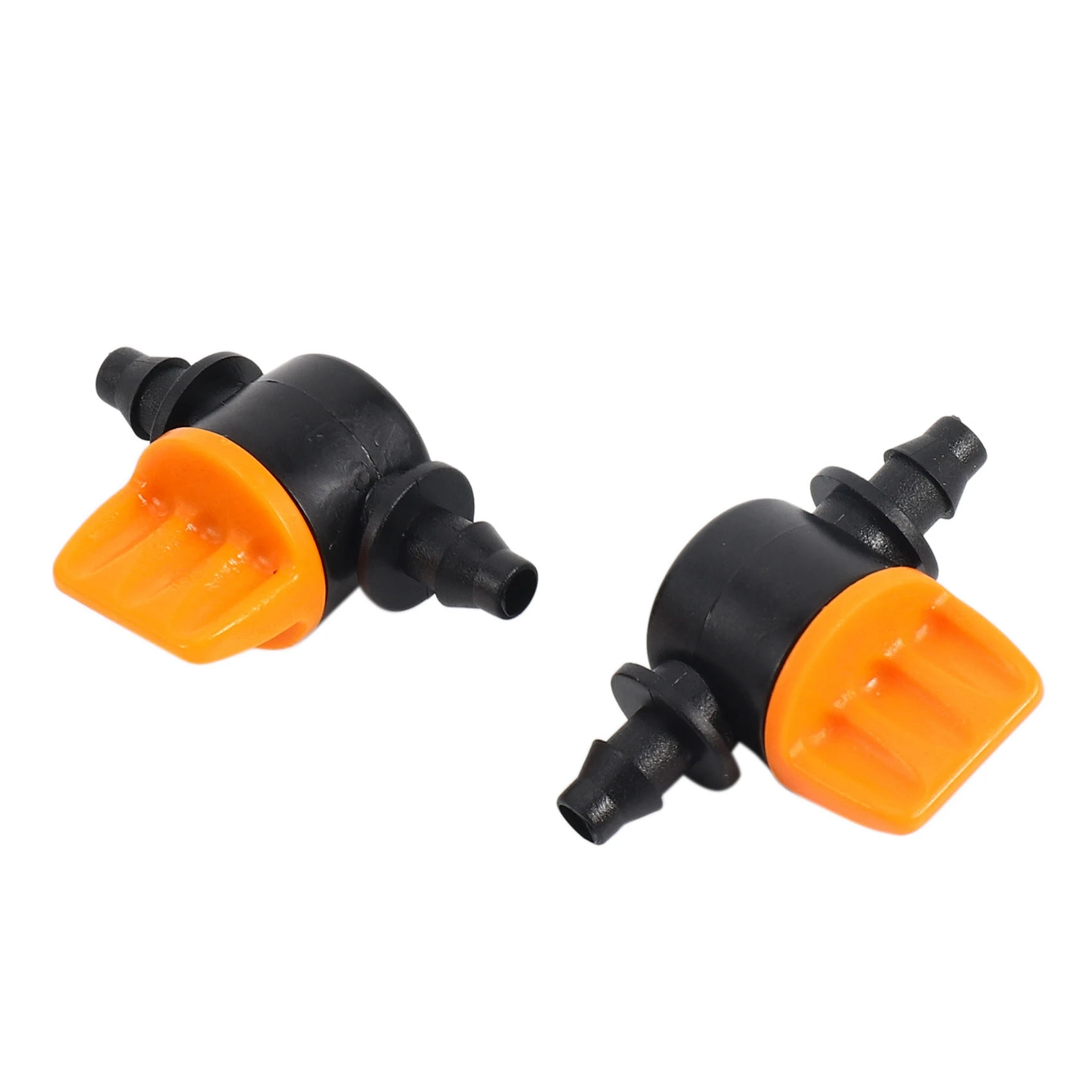 Mini Valve With 4/7Mm Hose Garden Irrigation Barbed Water Flow Control Valve Agriculture Tools Drip Fittings 30 Pcs