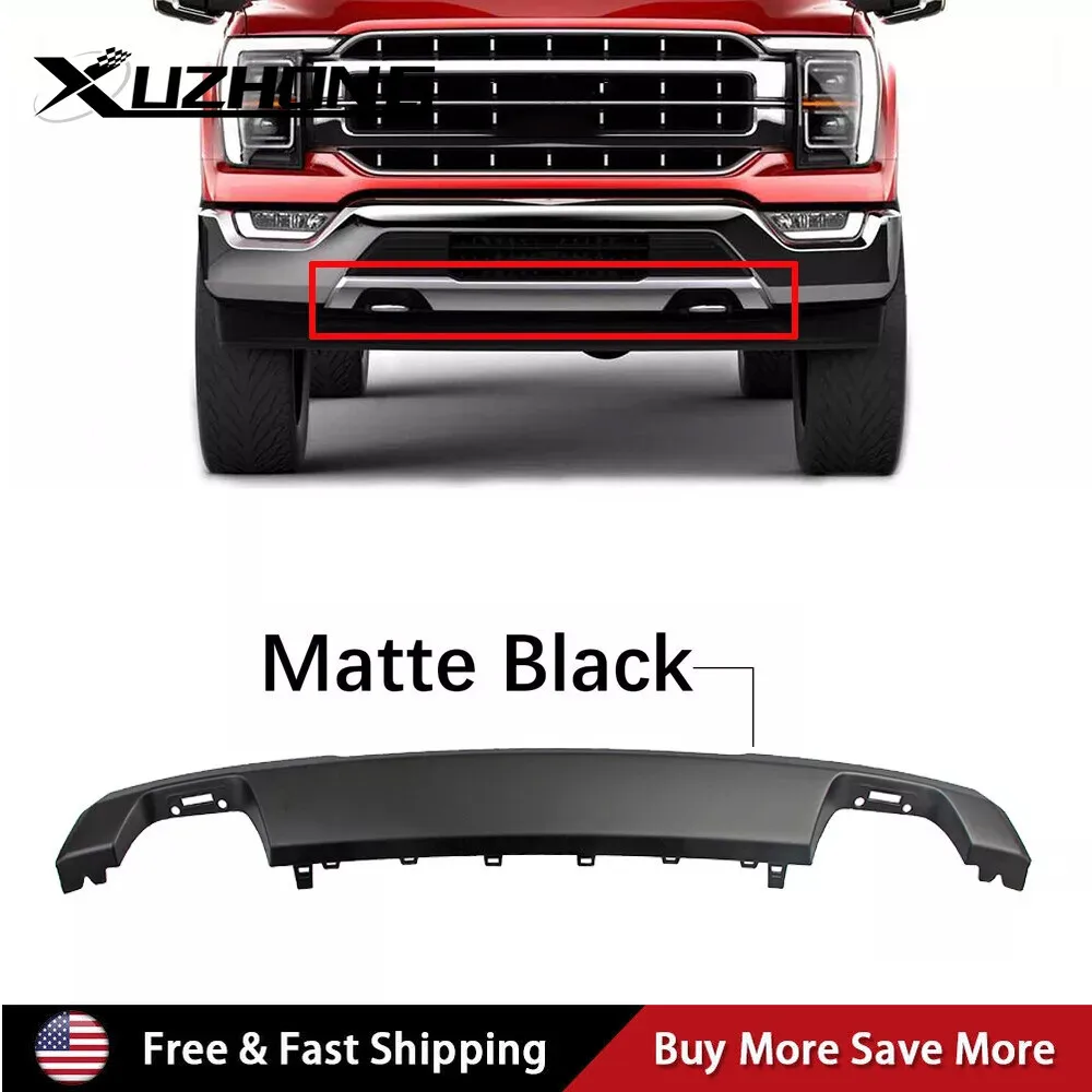 

Нижняя молдинговая накладка переднего бампера, матовая черная для Ford F150 2021 2022 2023 гг.