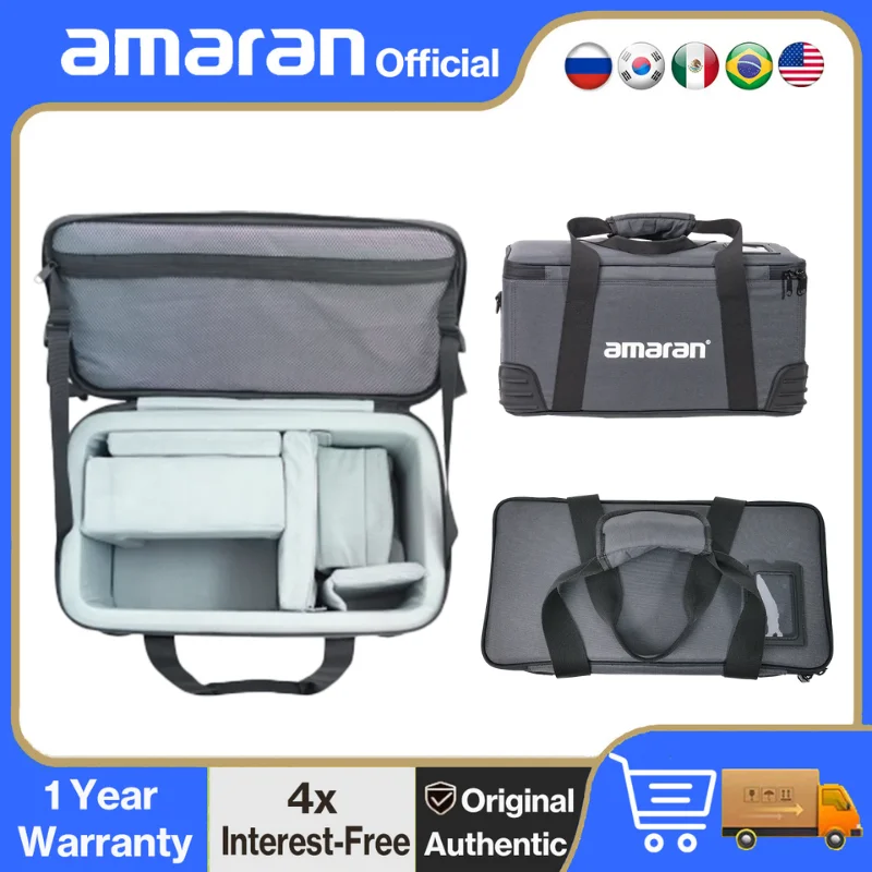 amaran Carrying Case amaran Estuche de transporte Diseño de tela liviana y duradera para Amaran 150C 300C 100dS 100xS 200dS 200xS COB 60dS 60xS