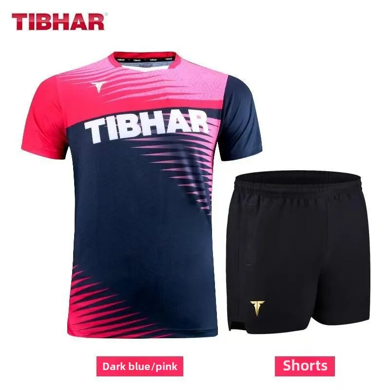 TIBHAR Tall Table Tennis Suit Set for Men and Women, New Match Training Short Sleeve, Same Style Table Tennis Suit by Szokos
