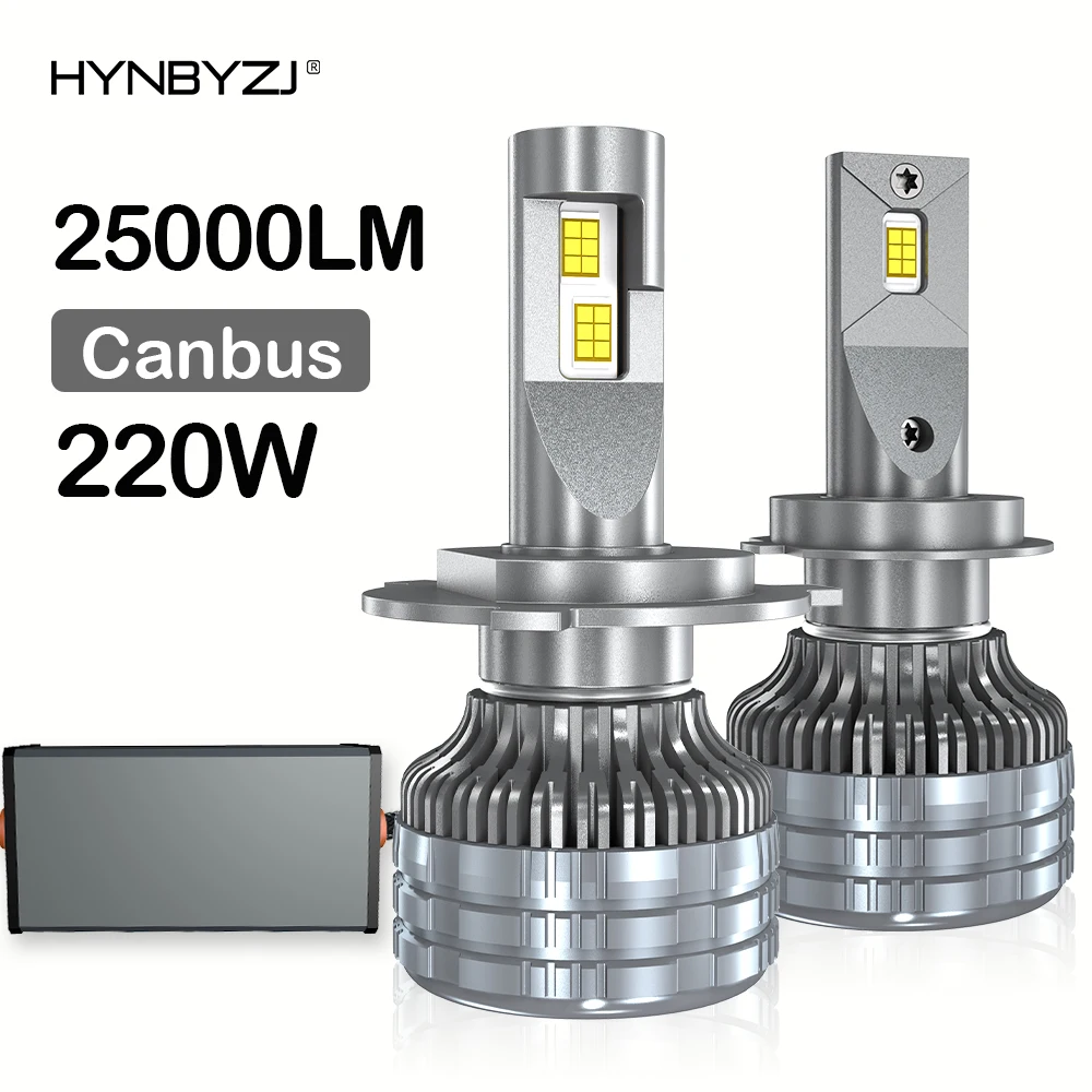 

HYNBYZJ 220W H7 LED Canbus Car Headlight Super HB4 H11 H4 H1 9012 HB3 9005 9006 H8 Lights Plug-N-Play Bulbs 6000K Auto Lamp