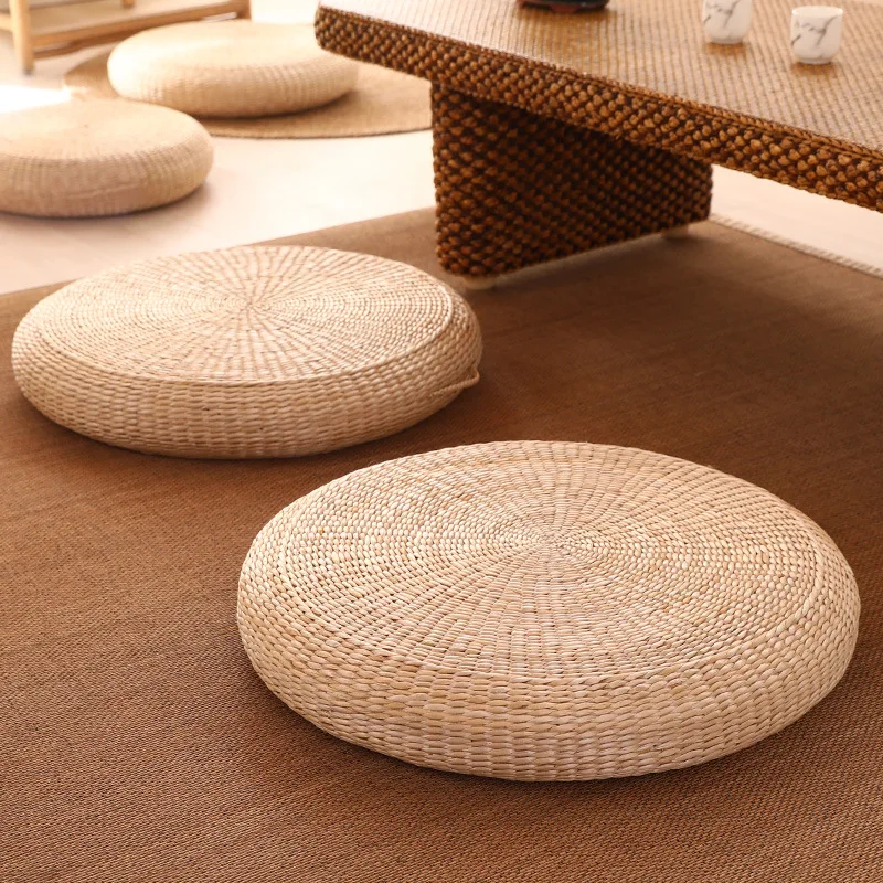 Premium Memory Foam Pouf Floor Cushion 10Cm Thick Tatami Lazy Seat Pad for Balcony Chinese Primary Color Living Room Decoration