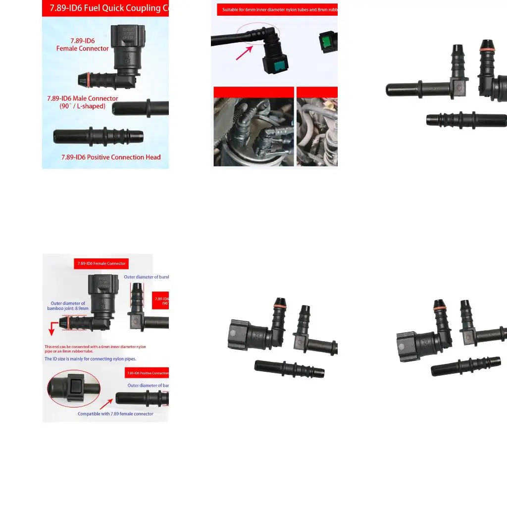 Nylon Hose Quick Connection Coupler With Lock Buttons Hose Pipe Connector For Extreme Temperature Applications