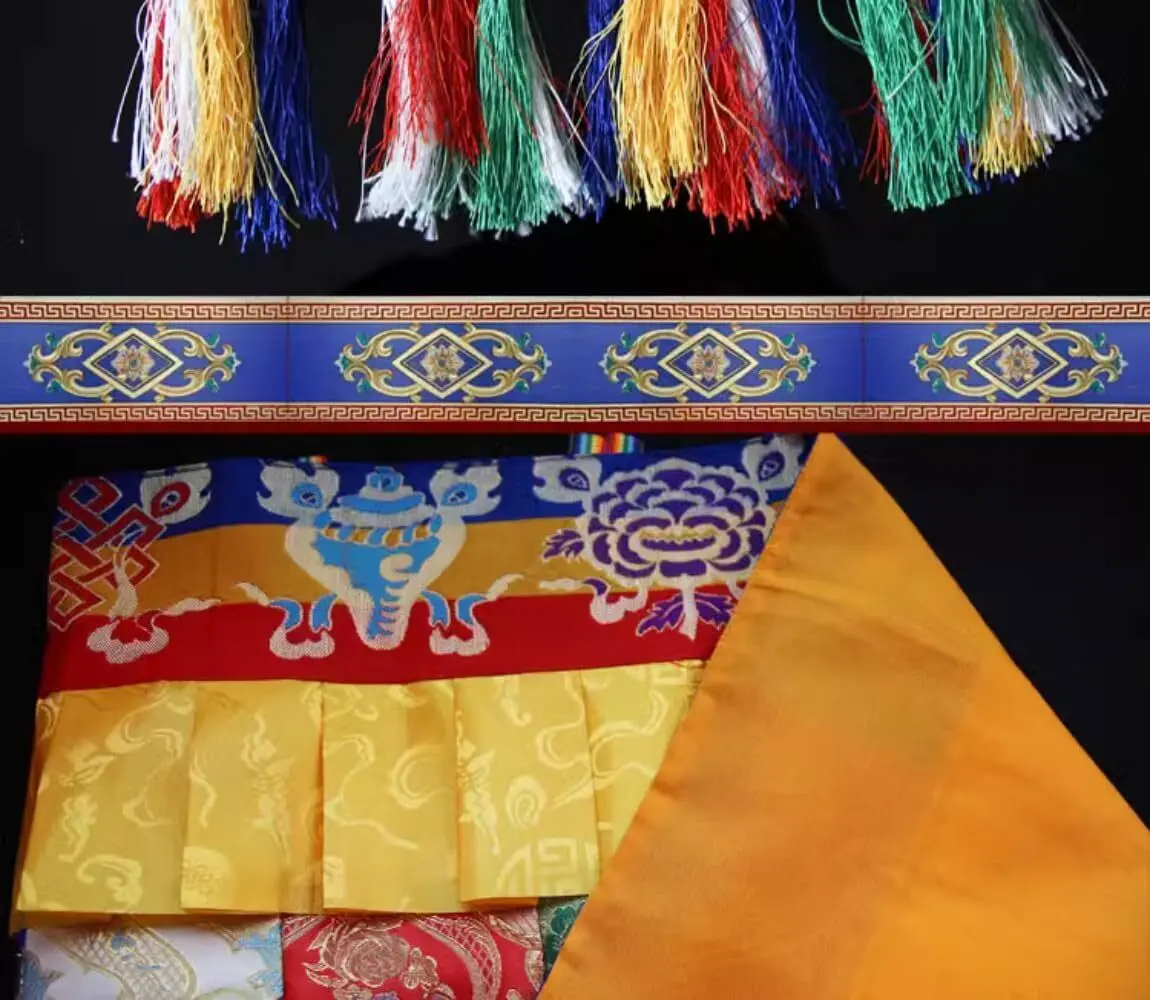 100cm Tibetan Style Curtain Hanging Table Wall Enclosure Handmade Buddhist
