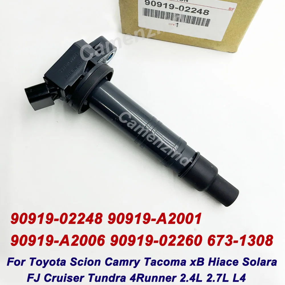 

Ignition Coil 673-1308 90919-02248 90919-02247 90919-T2005 90919-T2008 UF495 for T-oyota Tacoma SR SR5 Base Pre Runner 4.0L V6
