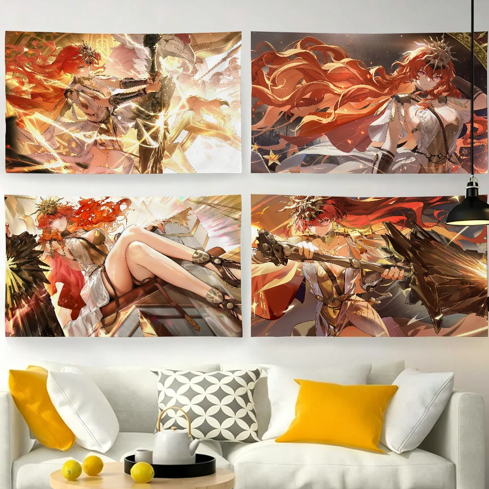 Wuthering Waves Game Augusta flag For Garden Party Living Room Home Wall Decor Banner Bedroom Outdoor Tapestry