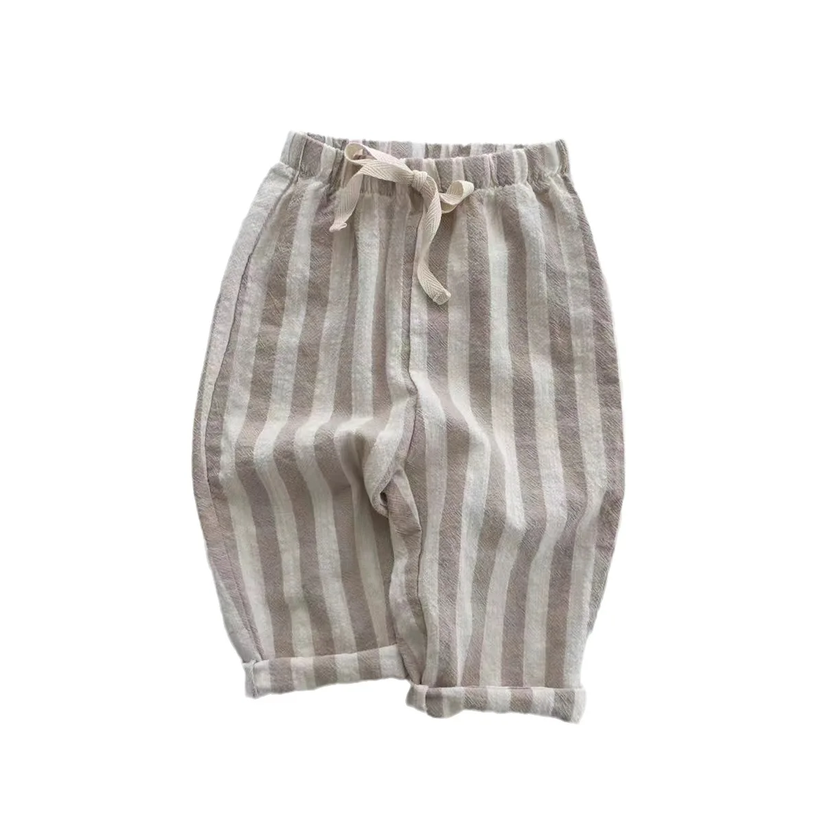 2023 frühjahr Neue Baby Lose Hosen Baumwolle Mädchen Elastische Taille Casual Hosen Infant Jungen Vielseitig Harem Hosen Kleinkind Kleidung