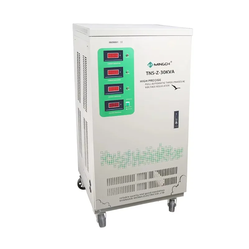 SVC Three Phase TNS Power Stabilizer 220v Voltage Regulator 30kva 380V 440V 25kva 40kva Power Stabilizer Voltage Regulator