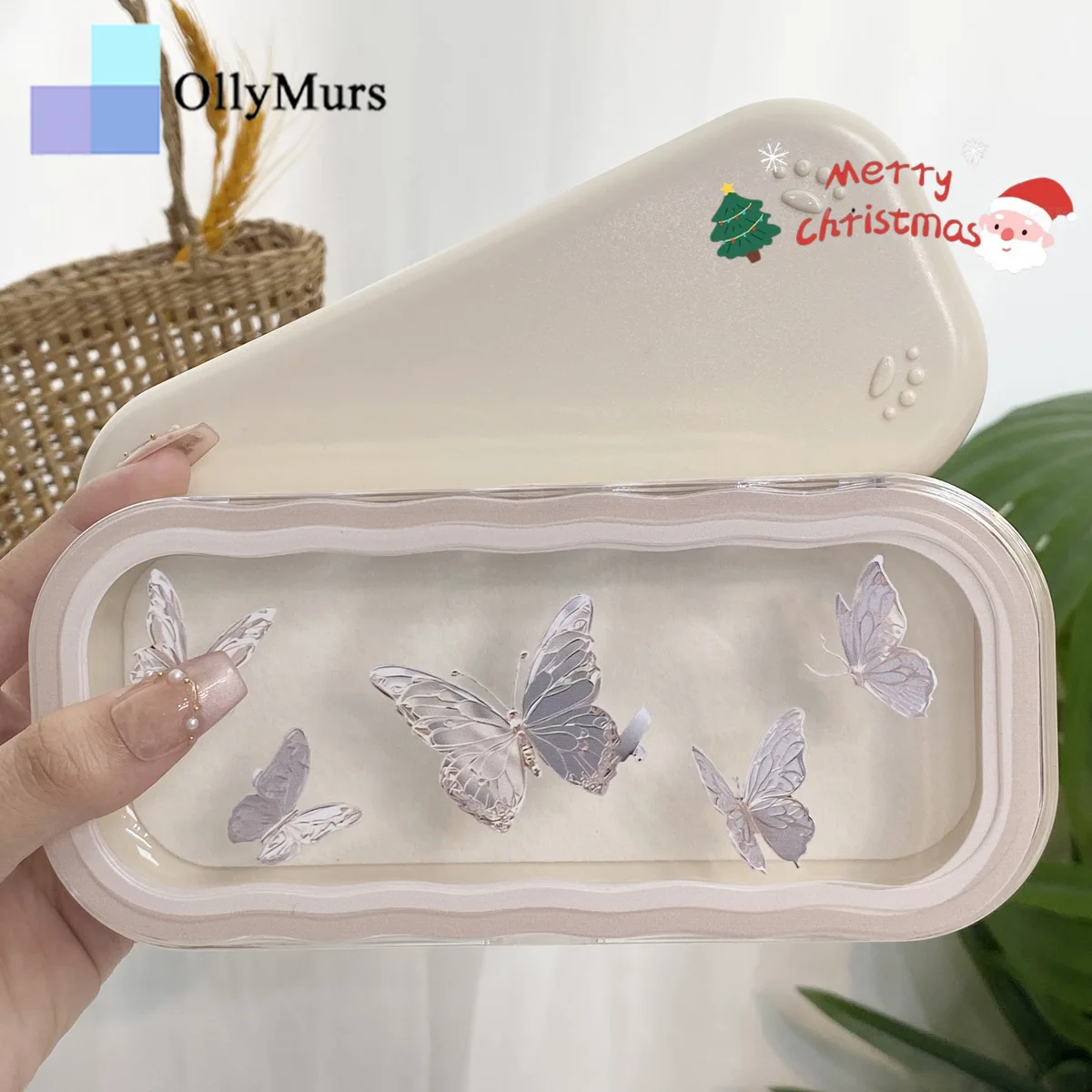 

OLLYMURS Художественный дизайнер на заказ INS Прозрачный новый мультяшный футляр для очков для близорукости Студенческий портативный ящик для хранения солнцезащитных очков