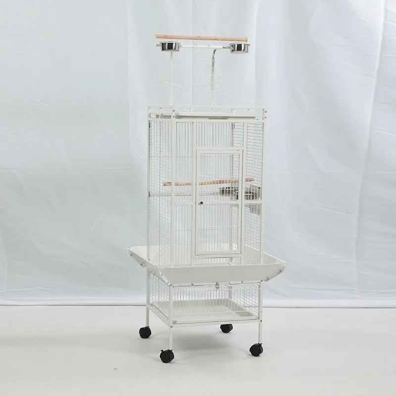 Luxury oversized gray parrot metal bird cage