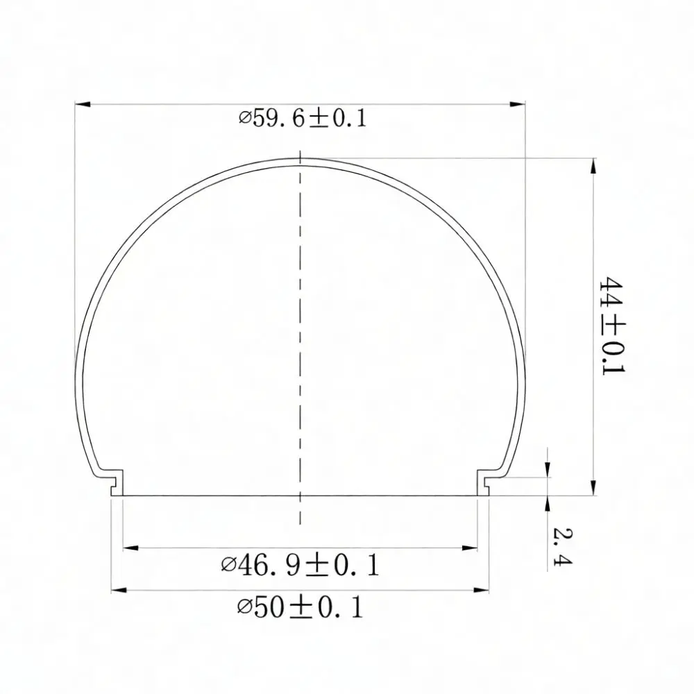 Durable Milky PC Diffuser Cover For LED Bulb Vanity Mirror Lamp Accessories Replacement Light Fixture Housing