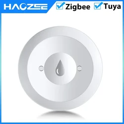 Tuya Zigbee Water Sensor Flood Leak Detector App Remote Monitoring for Kitchen/Bathroom Support Home Assistant Zigbee2mqtt