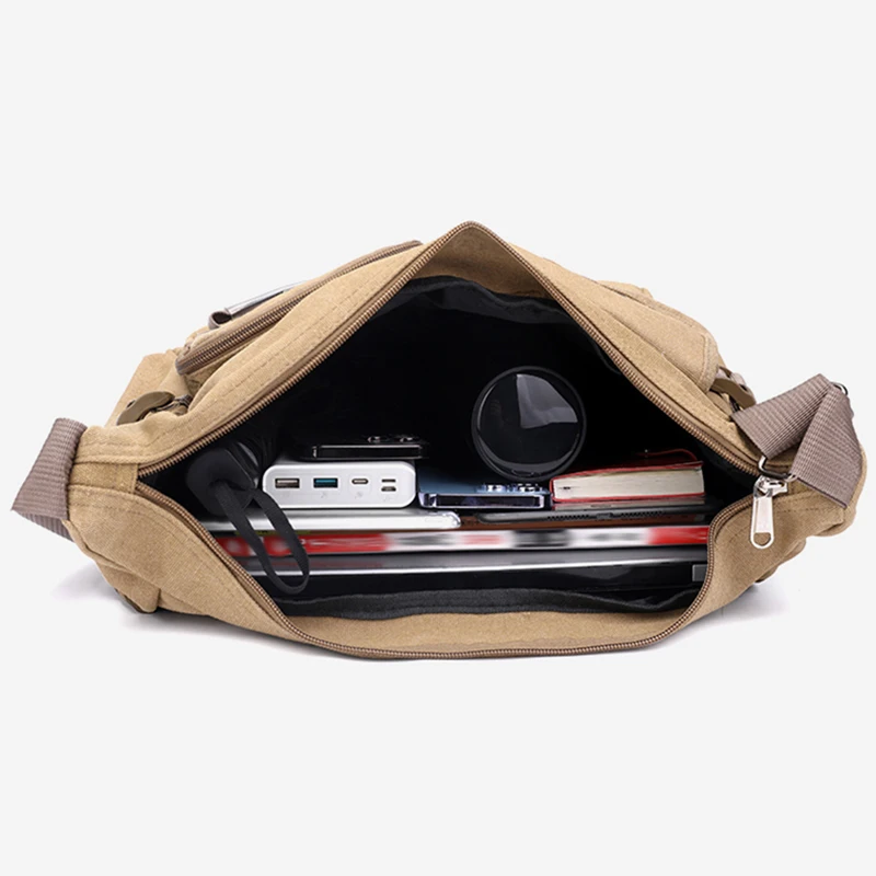 Herren Messenger Bag Casual Laptop Umhängetaschen Reise Business Aktentasche Pack Outdoor Wandern Handtasche Große Vintage Schultasche