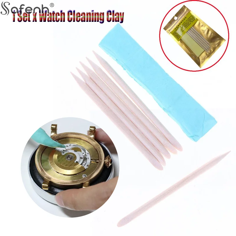 1Set New Watch Cleaning Rubber Putty Cleaner Watch Movement Cleaning Clay Wristwatch Decontamination Repair Tool Watch Accessory