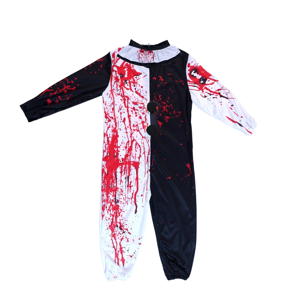 Artistic Clown Cosplay Costumes Movies Horror Movies Bloody Jumpsuits Killer Clown Jumpsuits men's Halloween Horror Costume view 6