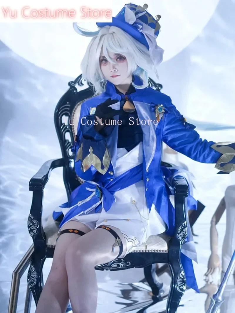 

Yu Costume Genshin Impact Focalors Furina Cosplay Costume Cos Game Anime Party Uniform Hallowen Play Role Clothes Clothing
