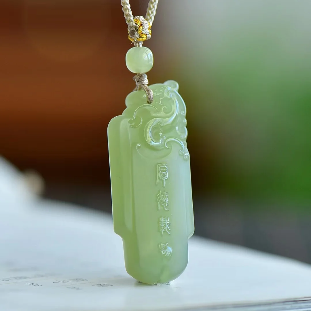 Hetian Jade Qinghai Material Exquisite Jewelry Put Cologne Pendant 1373#