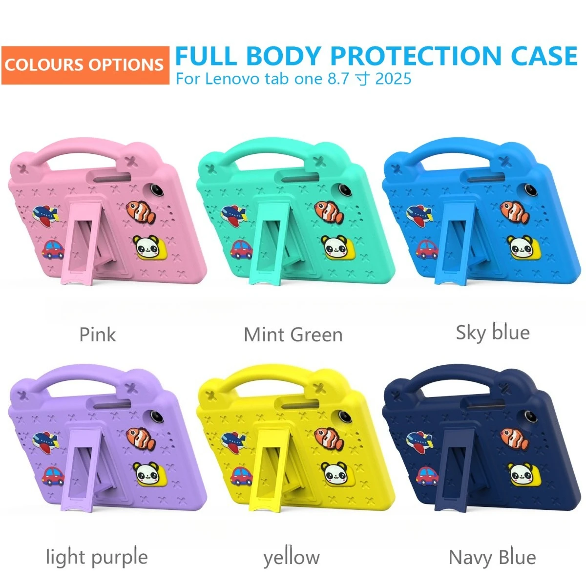 

EVA Bracket Protective Case Suitable for Lenovo Tab One 8.7 (2025)/Tab K9 (2025) with Vertical Handheld Protective Cover