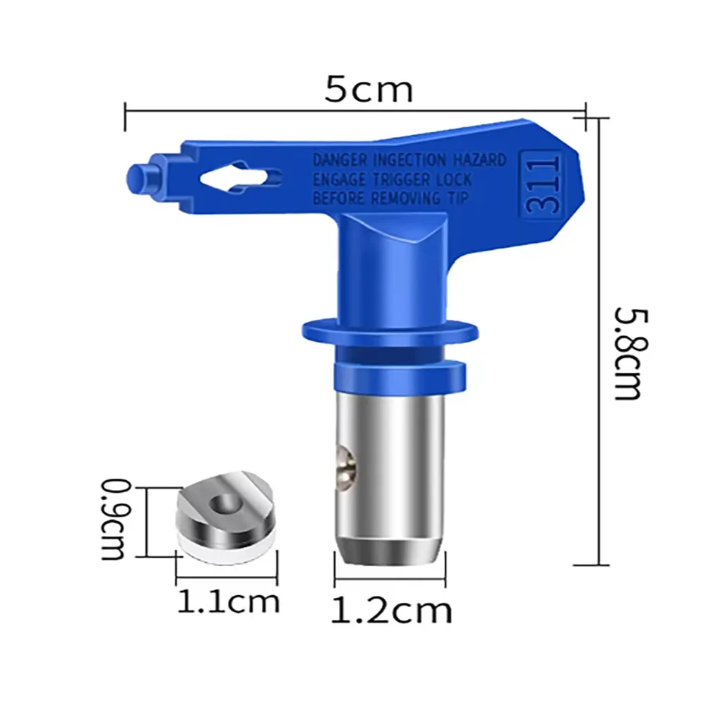 Imagem -04 - Cabeça Airless Reversível Azul do Bocal do Pulverizador Acessórios da Pistola