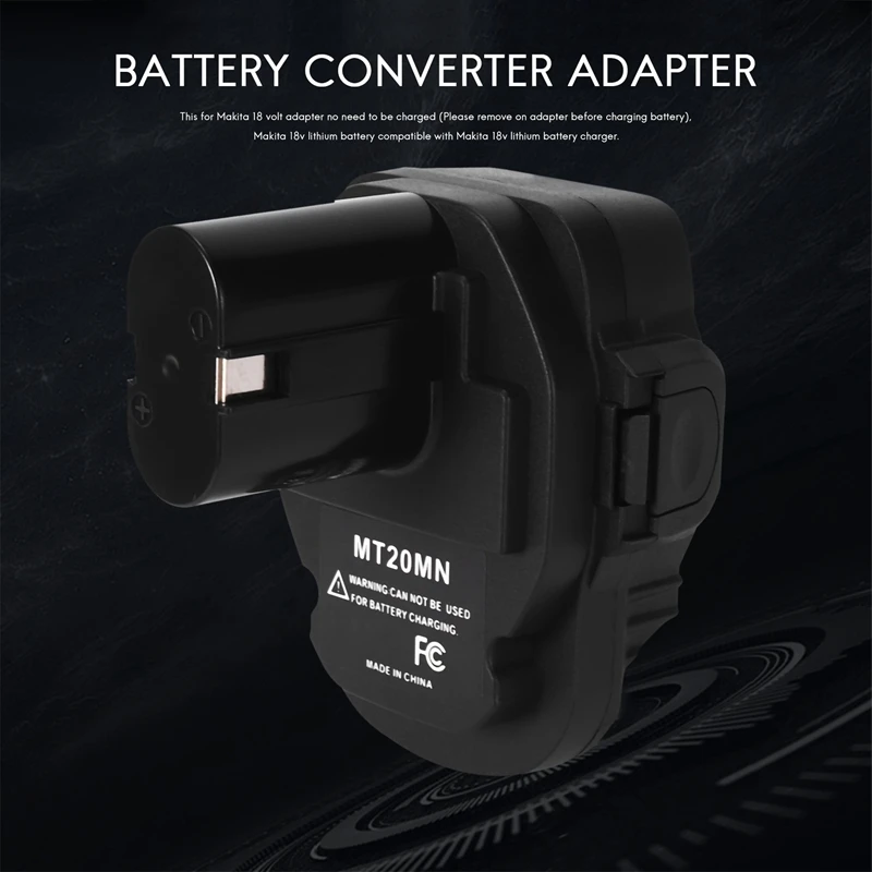 Adaptor konverter baterai MT20MN, konversi baterai Lithium 18V Makita untuk baterai Makita 18V ni-cd & Ni-Mh