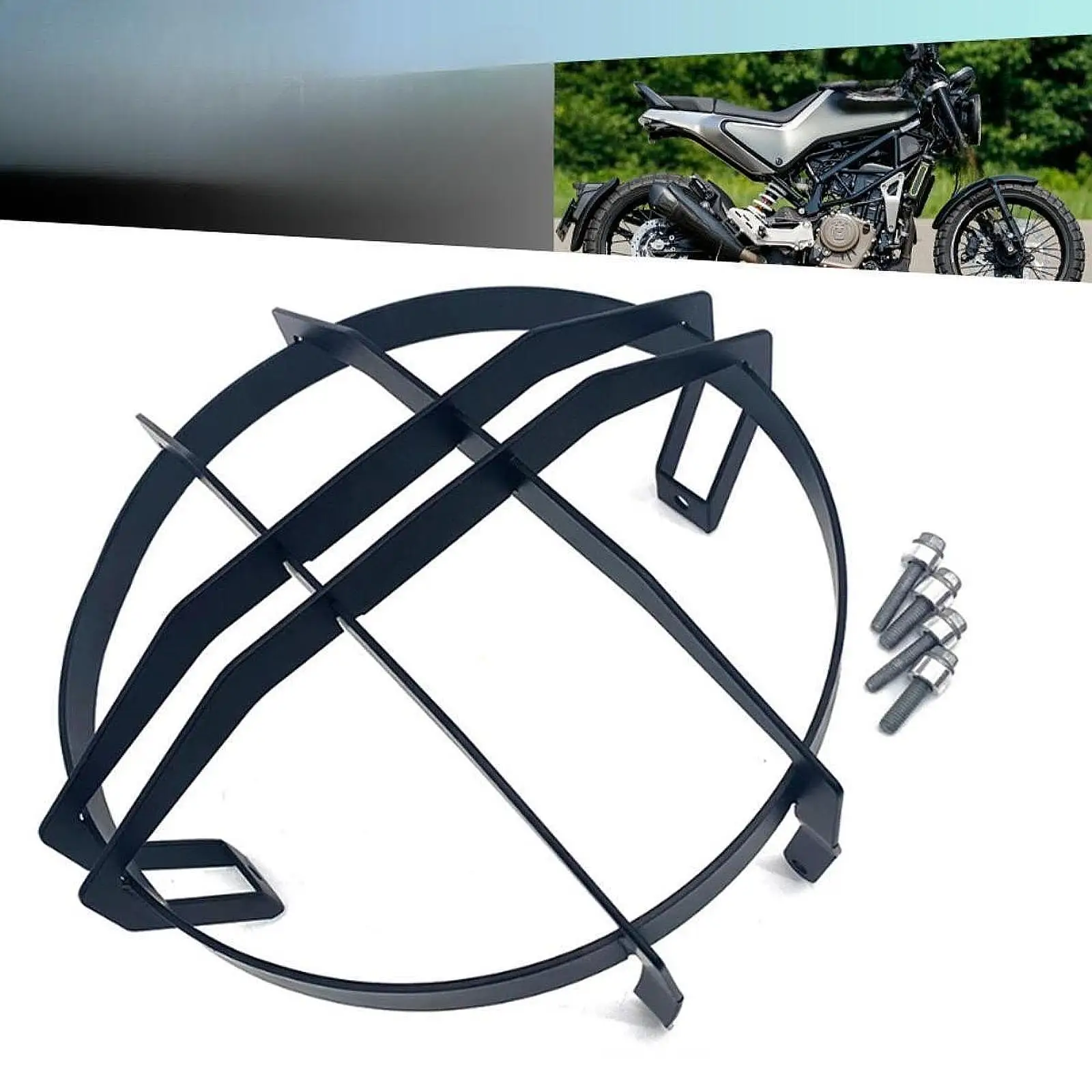 

Motorcycle Headlight Protect Cover Replace Parts Heavy Duty Multiuse Headlight Lampshade for Svartpien 401 250 2020 2021