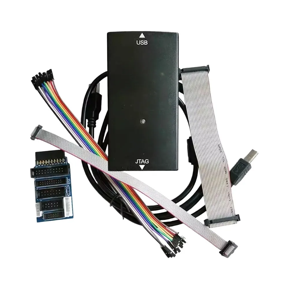 V9 ARM Emulator Debugger With 7 Cables And Adapter Board For STM32 For JTAG For SWD Interface High Programming Tool