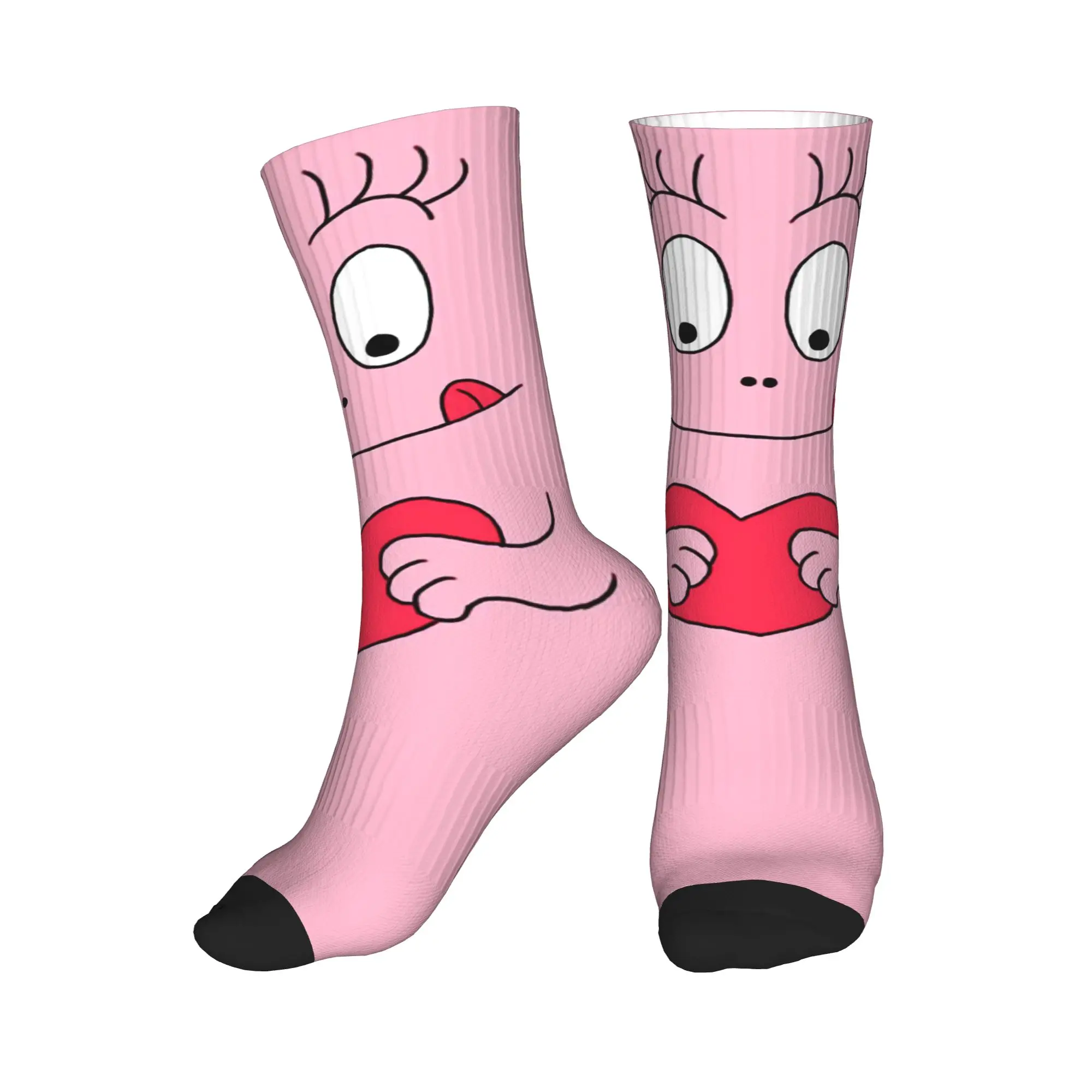 

All Seasons Barbapapa Cartoon Sport Middle Tube Socks High Quality Crew Socks Hip Hop Stockings for Men Women