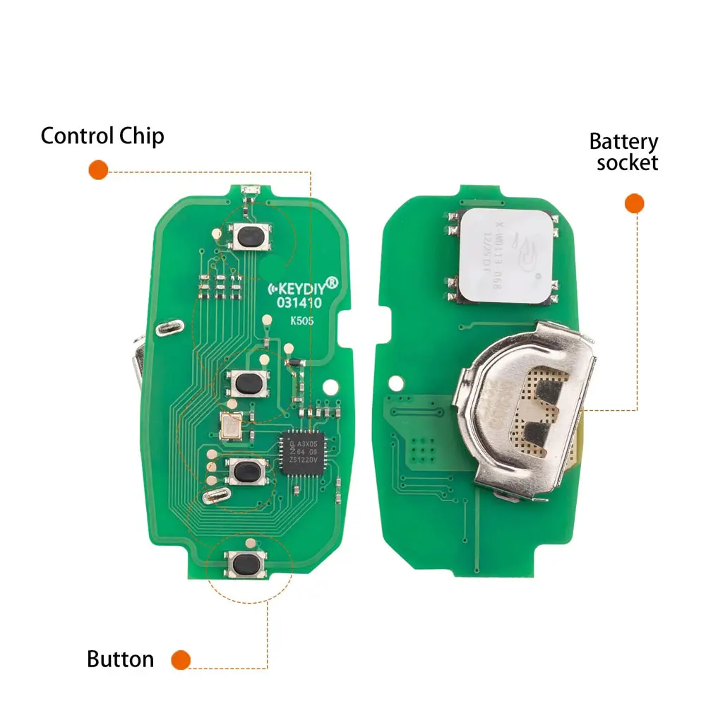 KEYDIY KD ZB32-4 Universal Smart Remote Key 4 Buttons for Chevrolet Type Car Remote Key for KD-X2 KD-MAX Key Programmer Tools