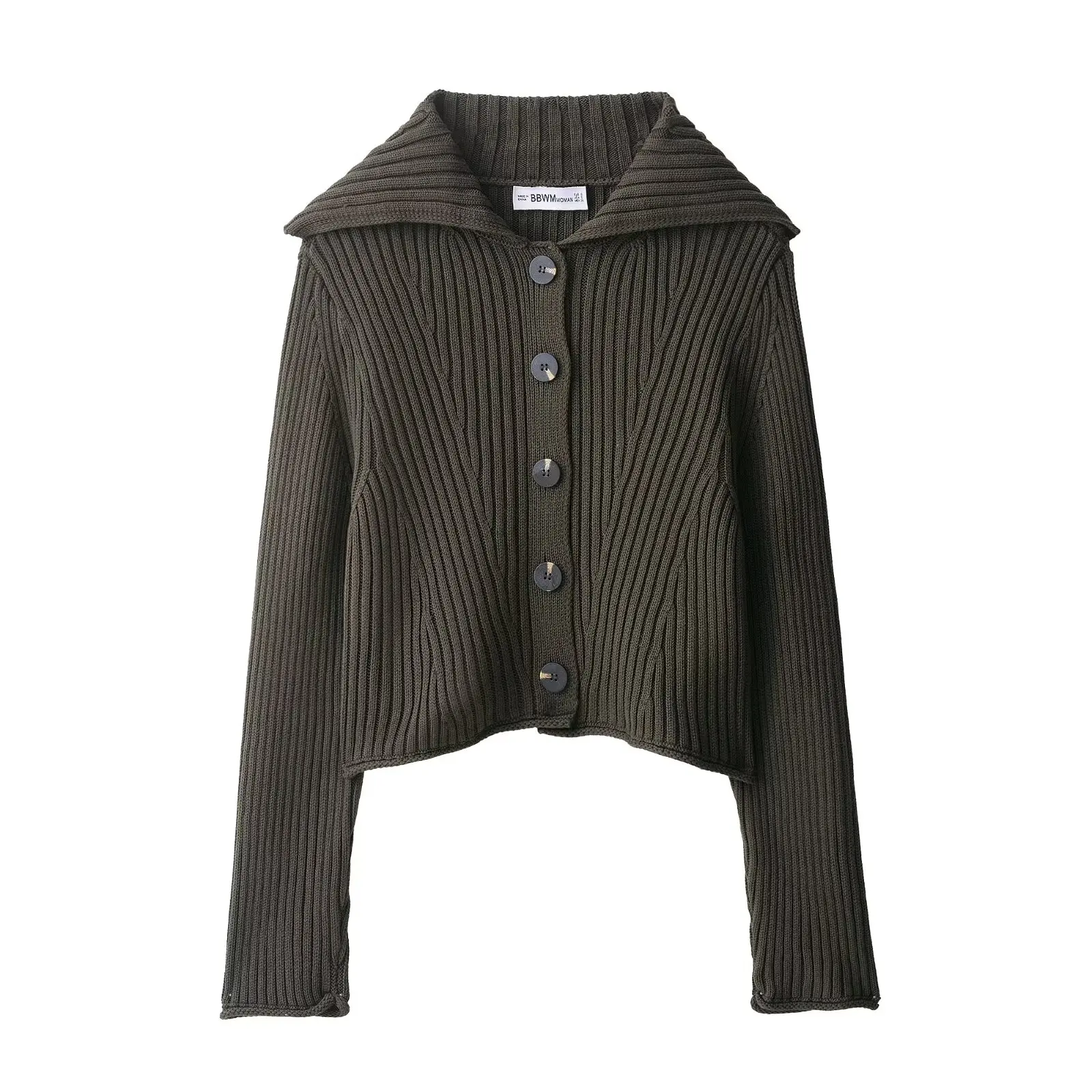 

2025 Fall New Arrival Knit Vintage Sweater Slim-Fit Single-Button Knit Top Street Style Long Sleeve Elegant Women's Blouse