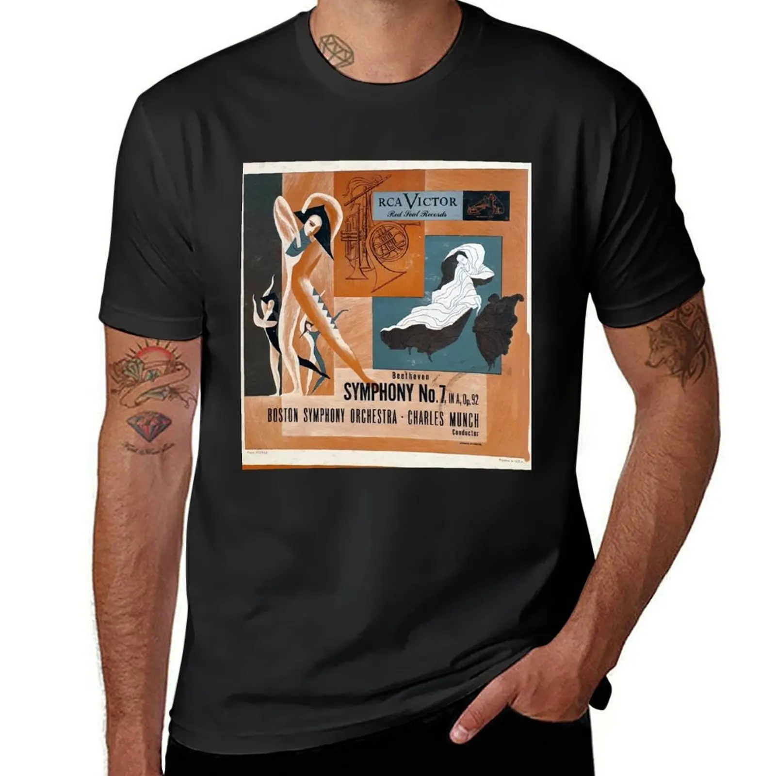 

Beethoven, Boston Symphony Orchestra, Charles Munch, Symphony No. 7, Album, 1950, lp, Record, Vinyl T-Shirt