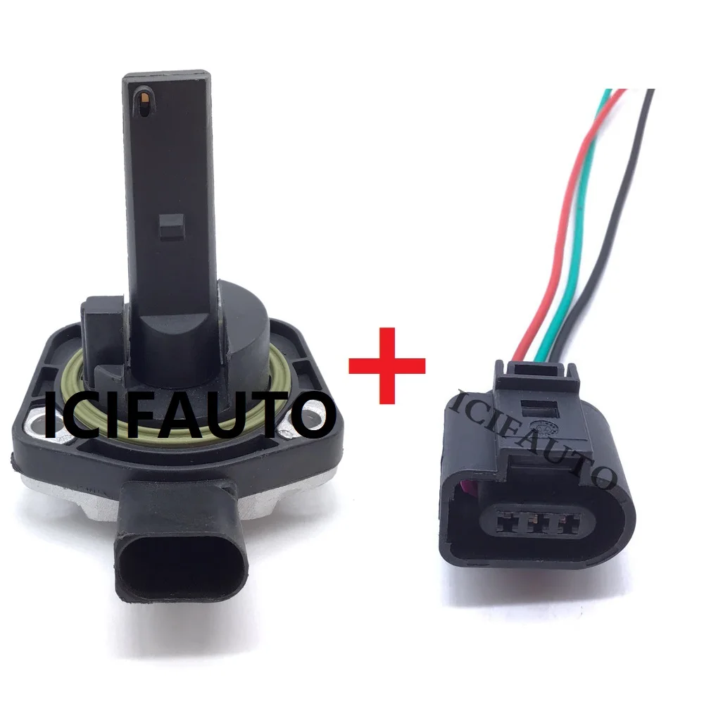 1J0907660B Oil Level Sensor+Connector for VW Jetta Bora Golf MK4 Passat B5 Fit for Audi A4 A6 Skoda Seat OE# 1J0 907 660B