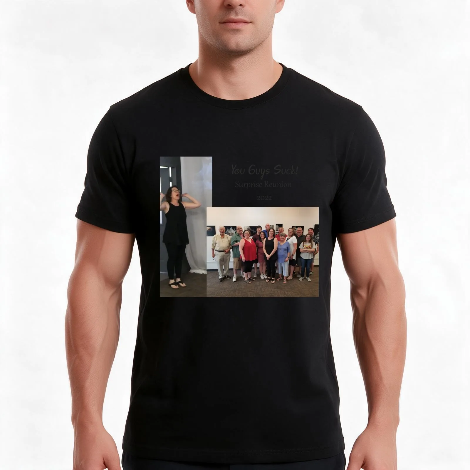 You Guys Suck! Surprise Reunion '22 T-Shirt, Summer Casual Cotton Tee, Oversized Streetwear Tops, Vintage Graphic Print