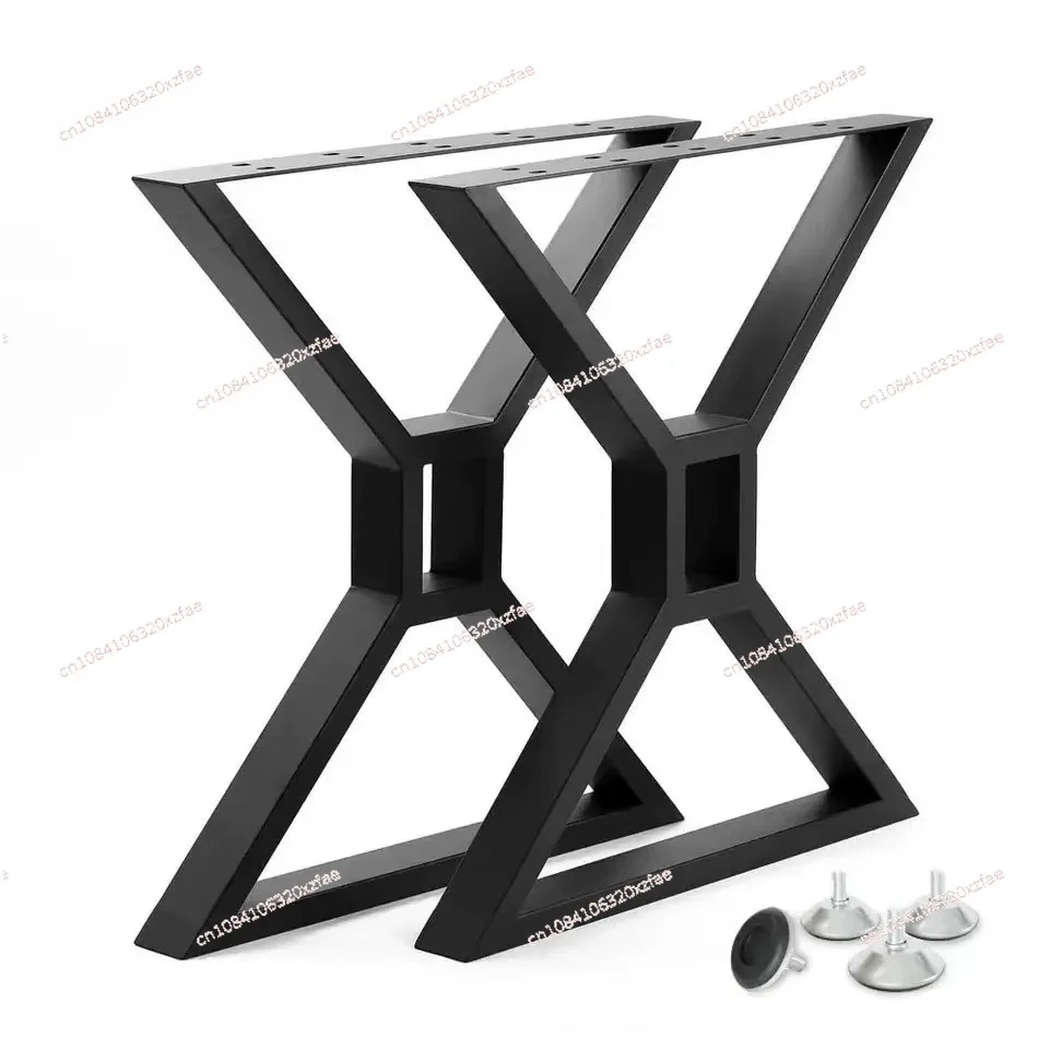 Desk foot metal table legs bar stand wrought iron table legs wooden board support desk iron shelf simple coffee table