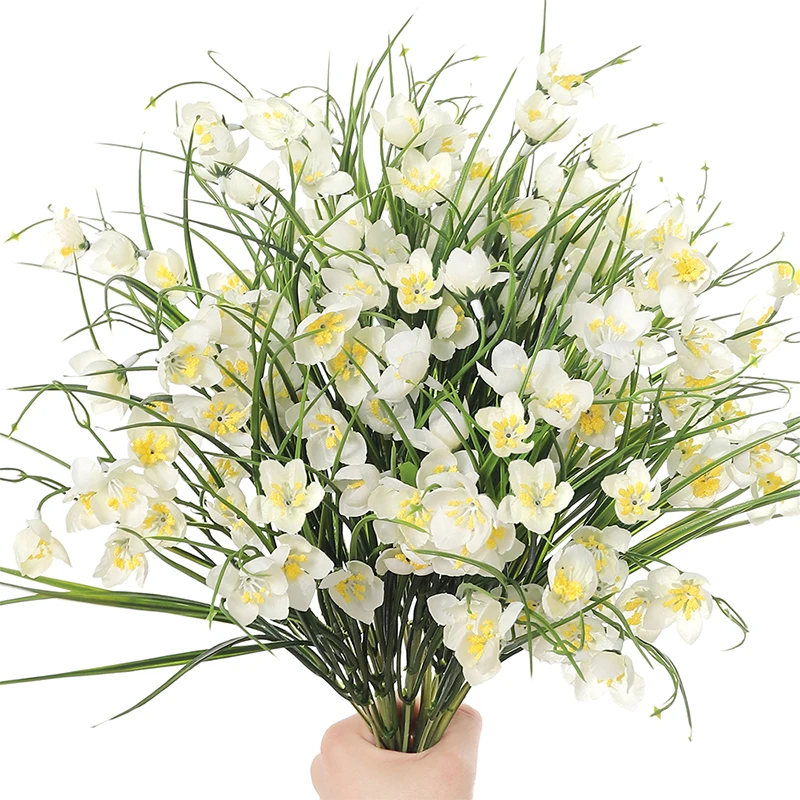 

Artificial Magnolia Bouquet 39cm Fake Flowers for Indoor Home Room Decor Garden Wedding Decora Outdoor Vase Flower Arrangement