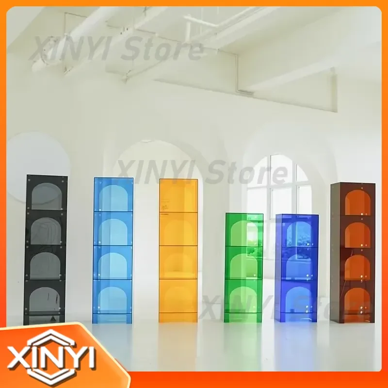 for Nordic acrylic display cabinet for study room bookshelf multi-layer storage living room bookcase home office furniture