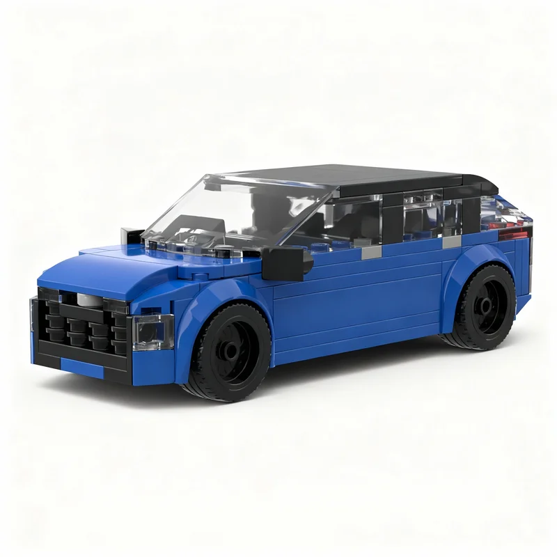 154pcs MOC Hatchback Model Toy Building Blocks Architecture Christmas Gifts Kids DIY Assemble Birthday Education Creative Idea