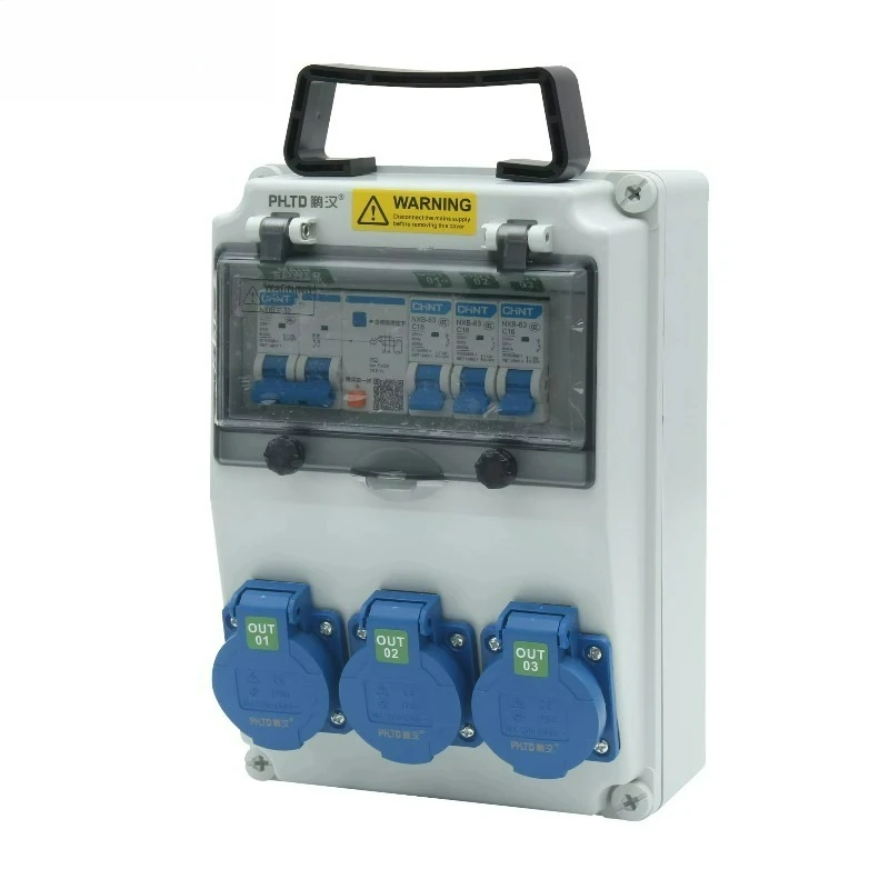 Outdoor Waterproof and Dustproof Industrial Socket Distribution Box Indoor and Outdoor Dedicated Portable Distribution Box