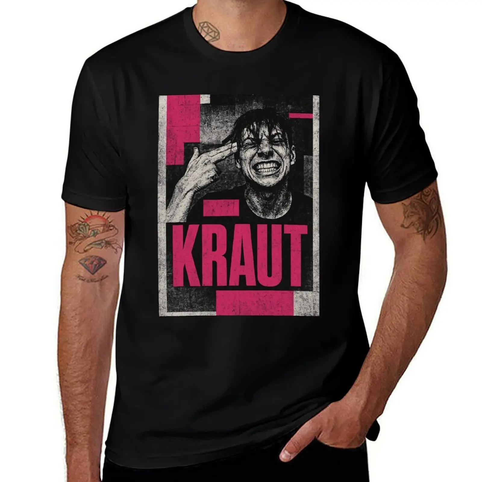 

KRAUT Punk: Gritty Frustration Art T-Shirt Personalized t-shirt funny gifts Aesthetic clothing men t shirt